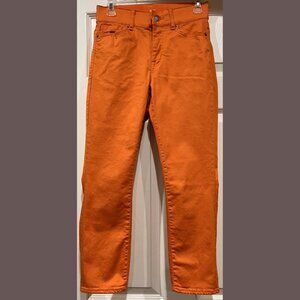 NEW YORK COMPANY Mya Curvy High-Waisted Sculpting No Gap Capri Jeans Size:4